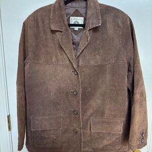 Y2K Vintage Brown Suede Lined Jacket